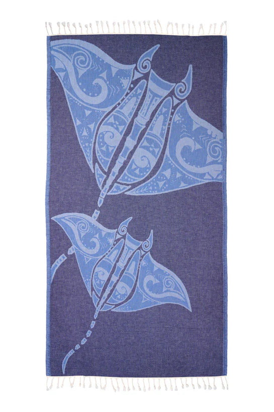 Sun Drunk Manta Ray Turkish Towel