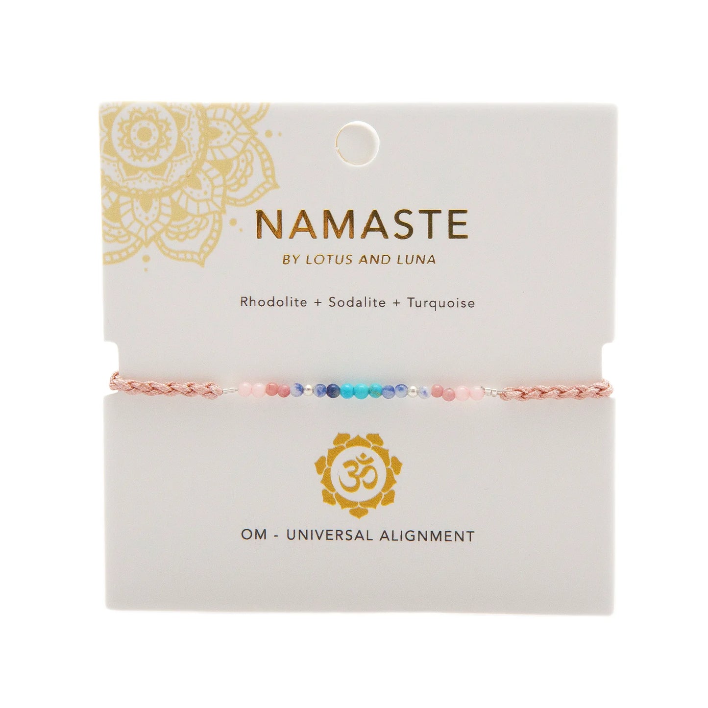 Lotus and Luna - OM Namaste Bracelet