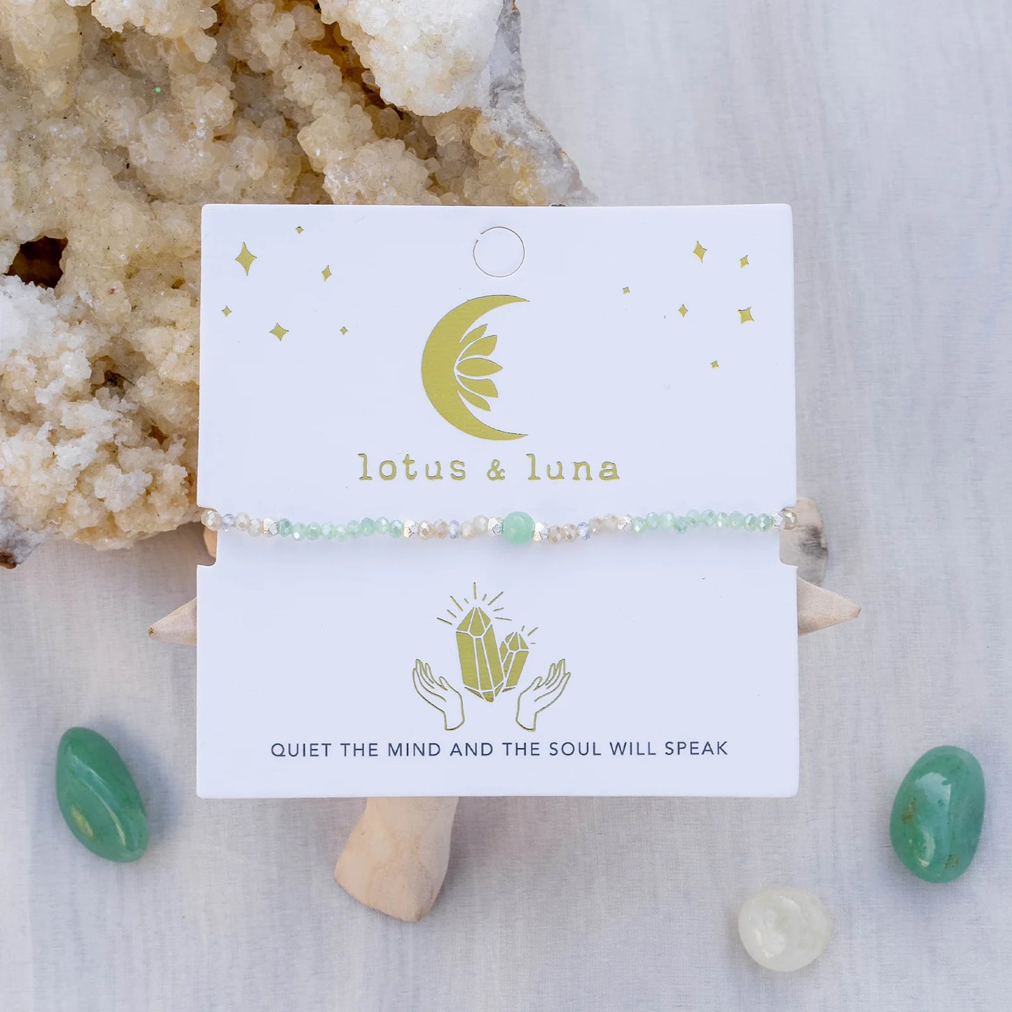 Lotus and Luna Goddess Bracelets