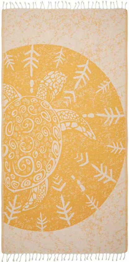 Sun Drunk Sea Turtle Turkish Towel