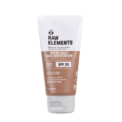 RAW ELEMENTS TINTED DAILY FACE BIORESIN TUBE SPF 30 1.8 OZ