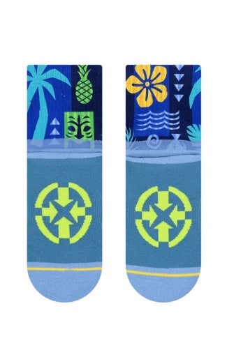 Merge4 Aloha Ahiahi Quarter Crew Socks