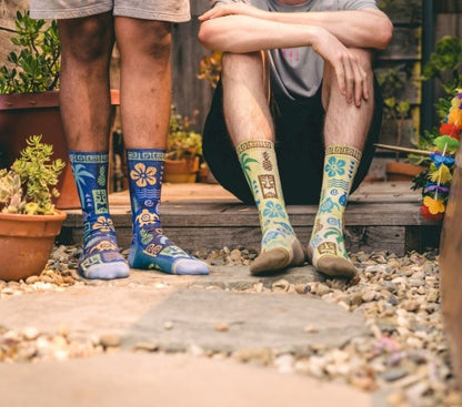 Merge4 Aloha Ahiahi Quarter Crew Socks