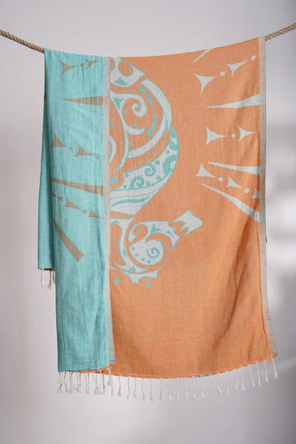 Sun Drunk Seahorse Turkish Towel