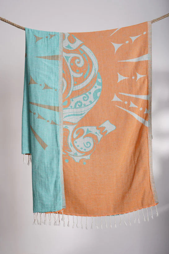 Sun Drunk Seahorse Turkish Towel